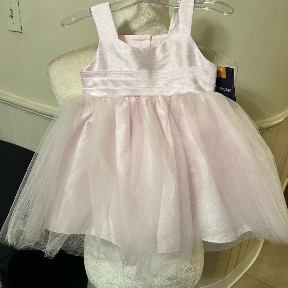 NWT Cherokee 2 Piece Pink Baby Formal Dress Size 6 Months